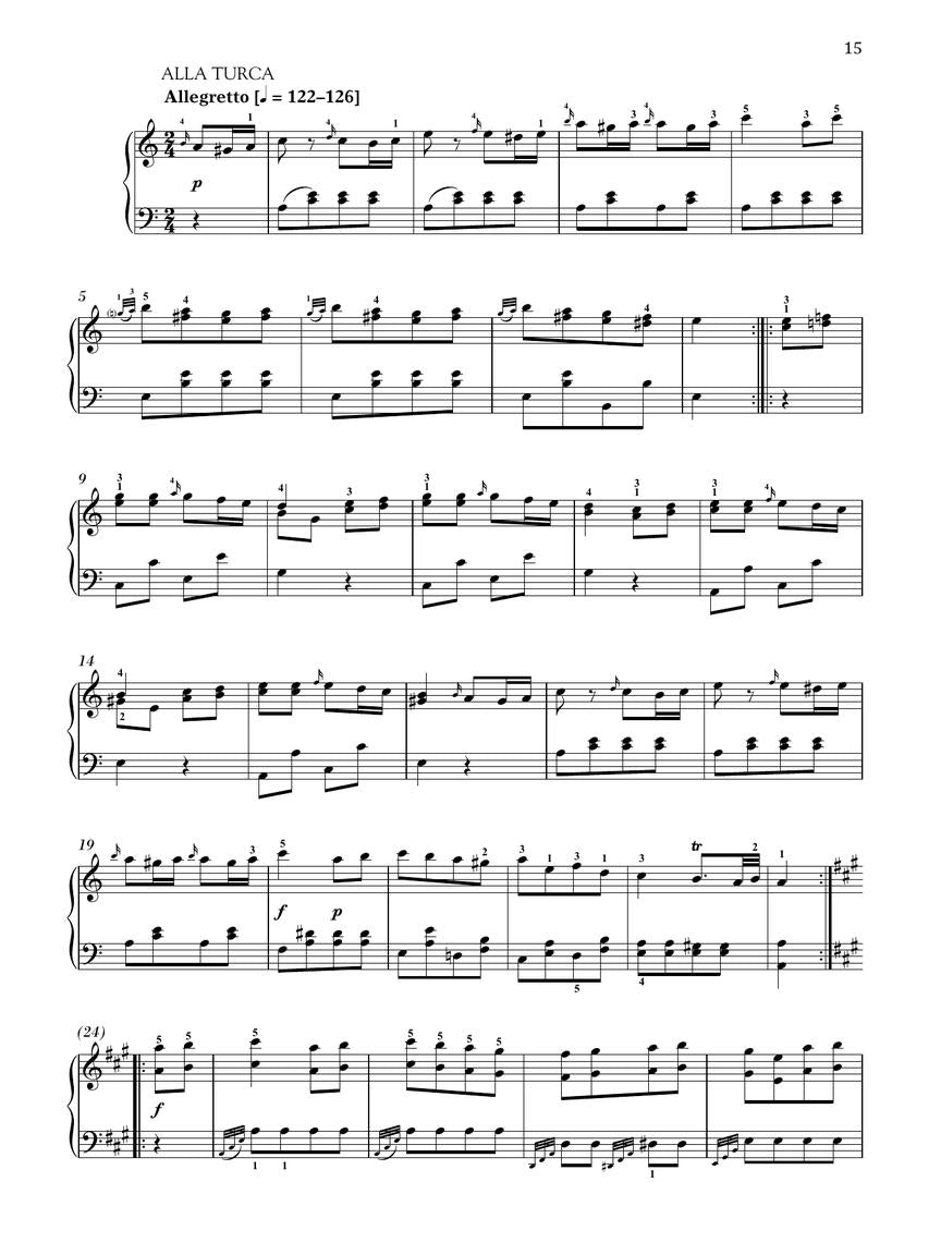 Mozart Piano Sonata in A Major, K.331