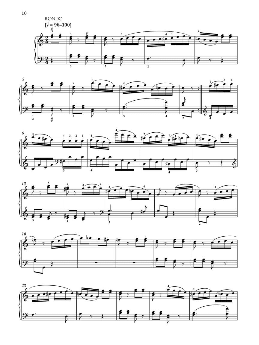 Mozart Piano Sonata in C Major, K.545