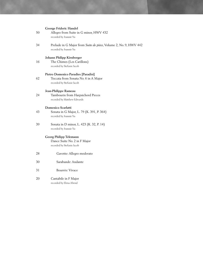 Baroque Era - Schirmer Performance Editions