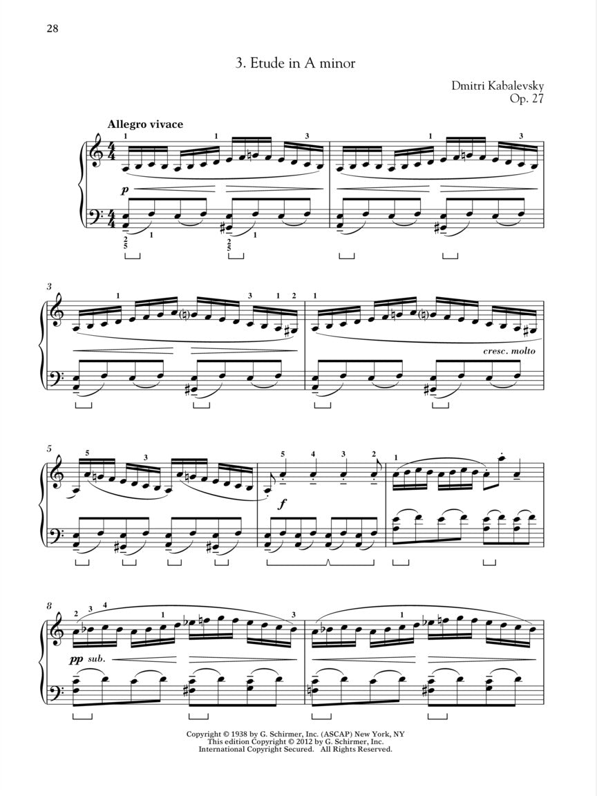 Kabalevsky, Dimitri - Piano Pieces For Children, Op. 27 And 39 Schirmer Performance Edition