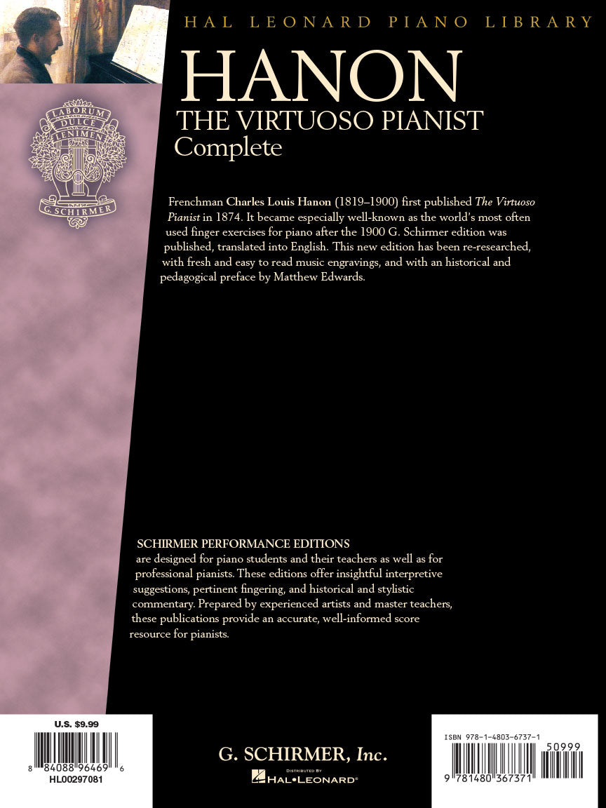 Hanon Virtuoso Pianist Complete - Schirmer Performance Editions