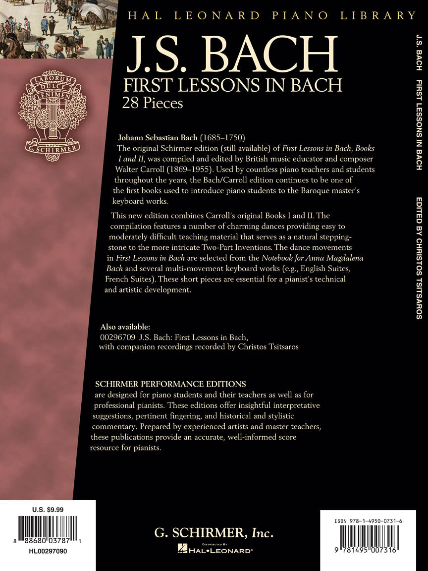 Bach - First Lessons in Bach