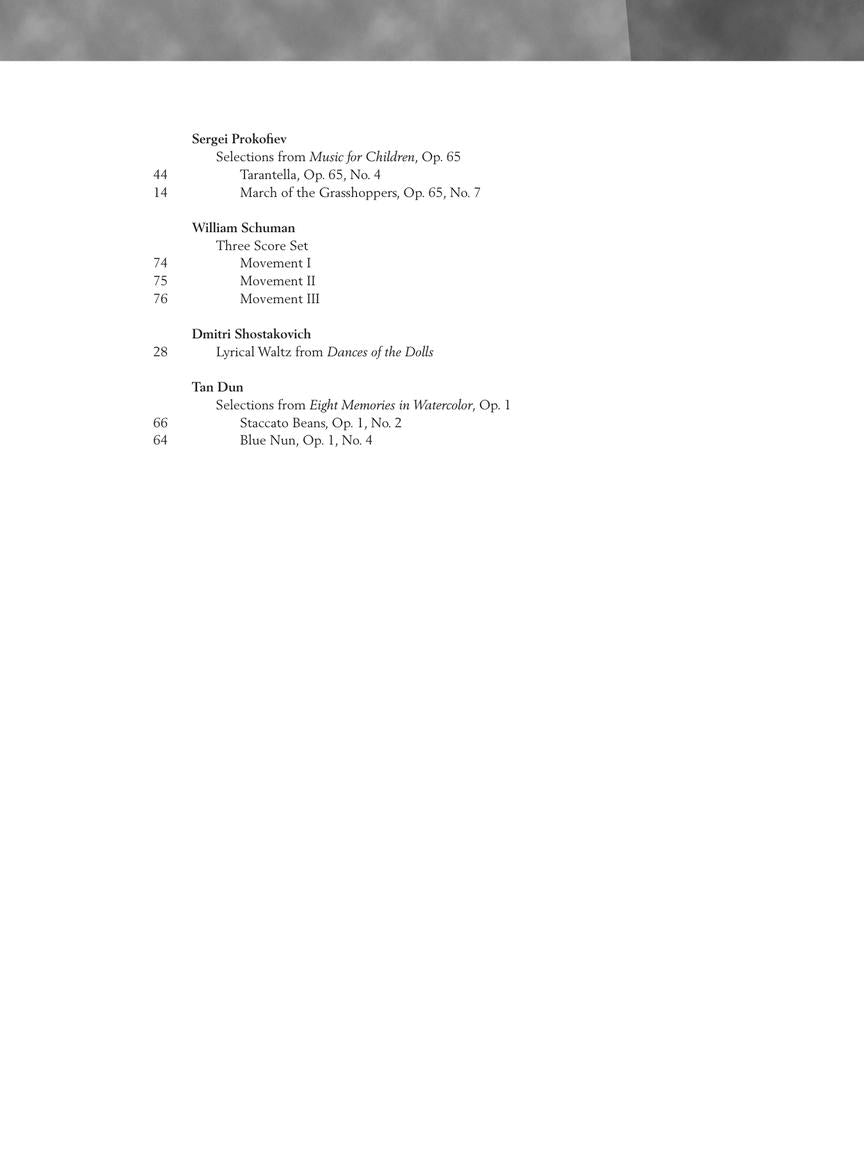 Twentieth Century - Upper Intermediate Level - Schirmer Performance Editions