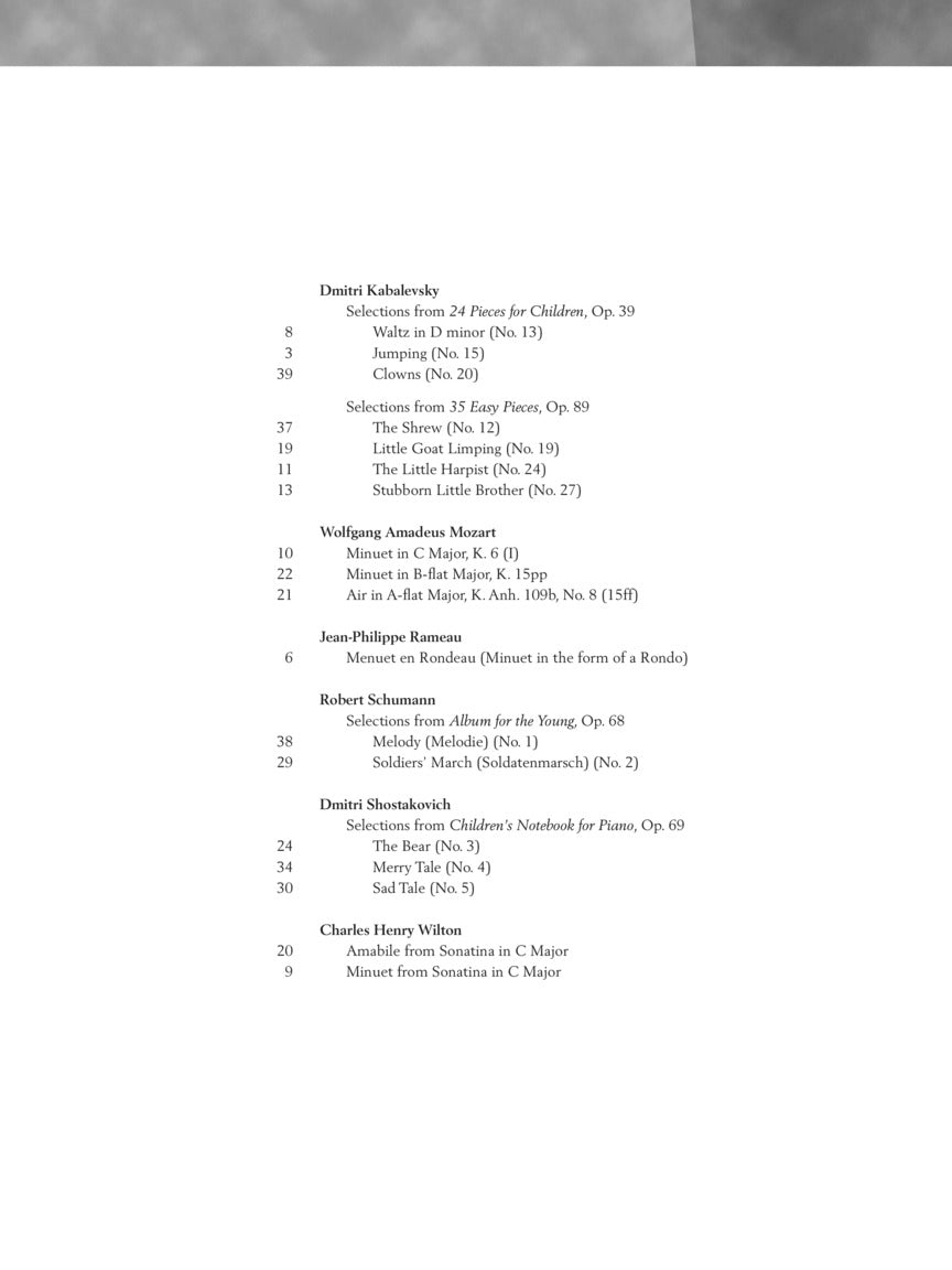 Baroque to Modern - Schirmer Performance Editions