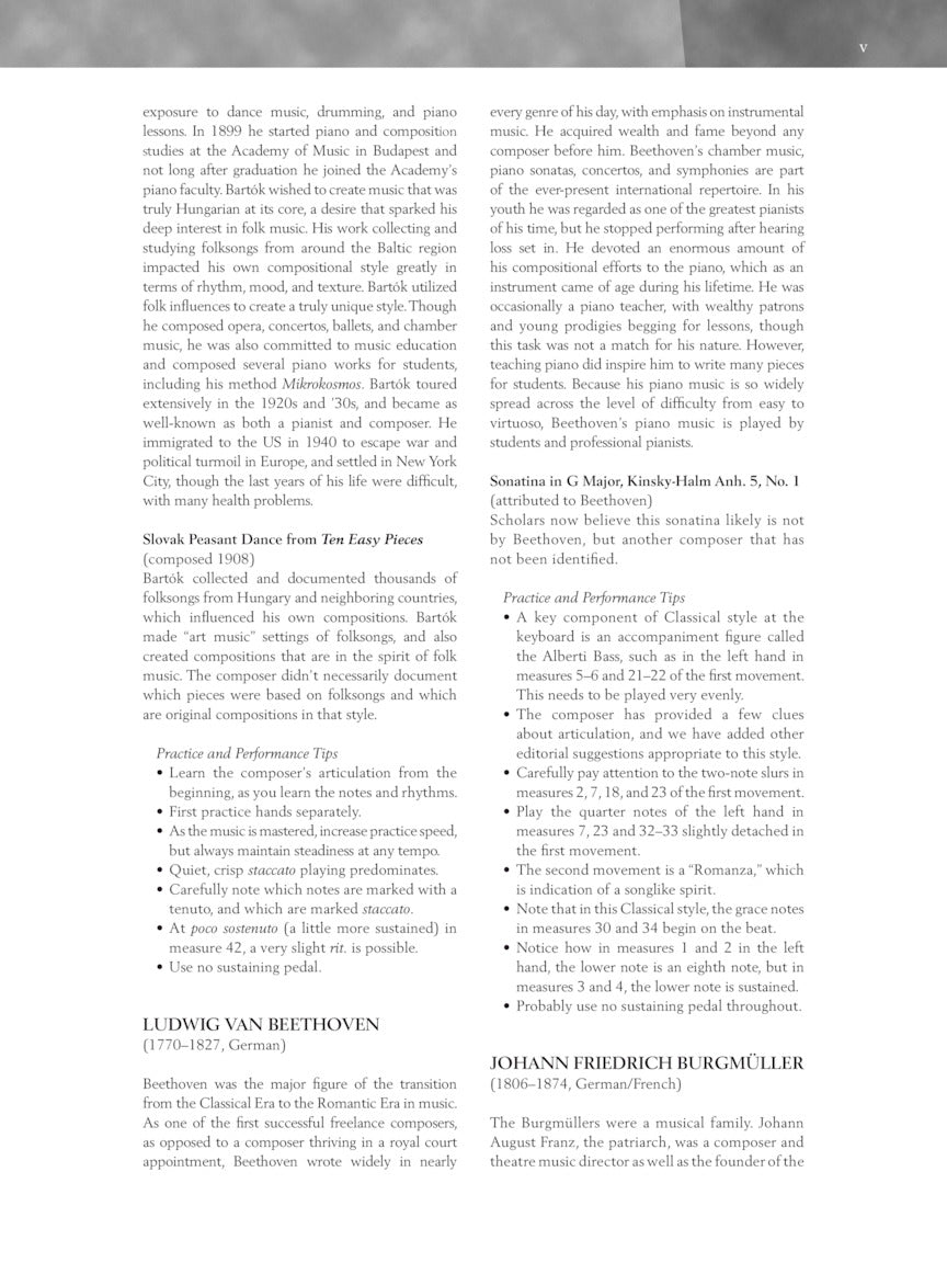 Baroque to Modern - Schirmer Performance Editions