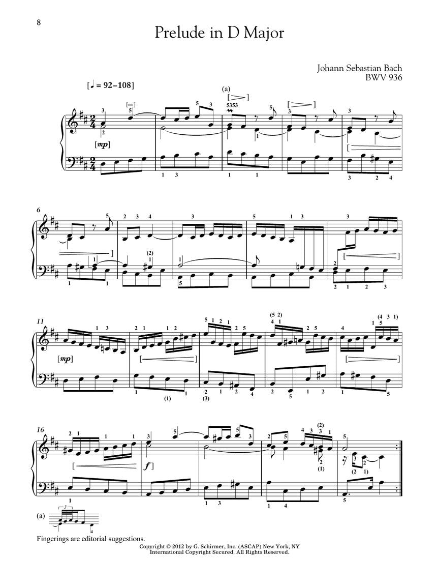 Baroque to Modern: Upper Intermediate - Piano - Schirmer Performance Editions