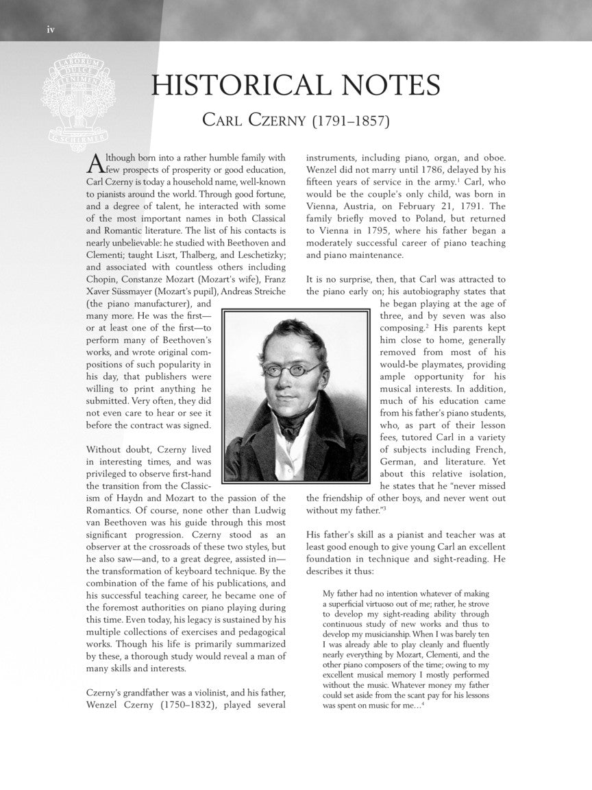 Czerny - One Hundred Progressive Studies for the Piano, Op. 139