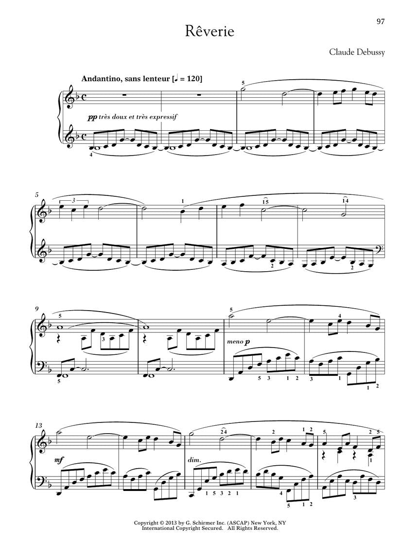 Debussy - 16 Piano Favorites - Schirmer Performance Editions