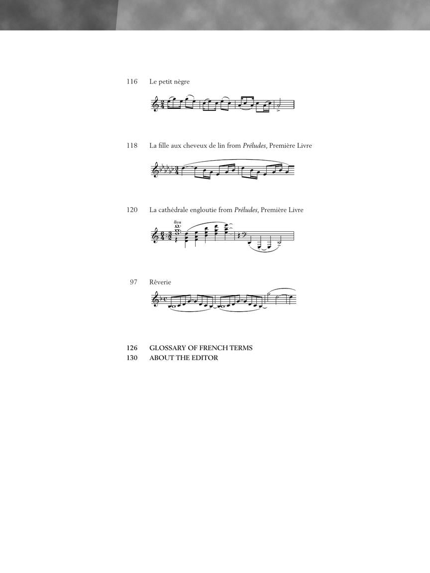 Debussy - 16 Piano Favorites - Schirmer Performance Editions