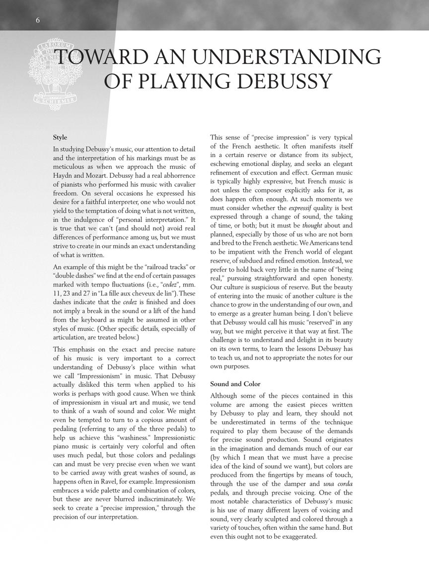 Debussy - 16 Piano Favorites - Schirmer Performance Editions