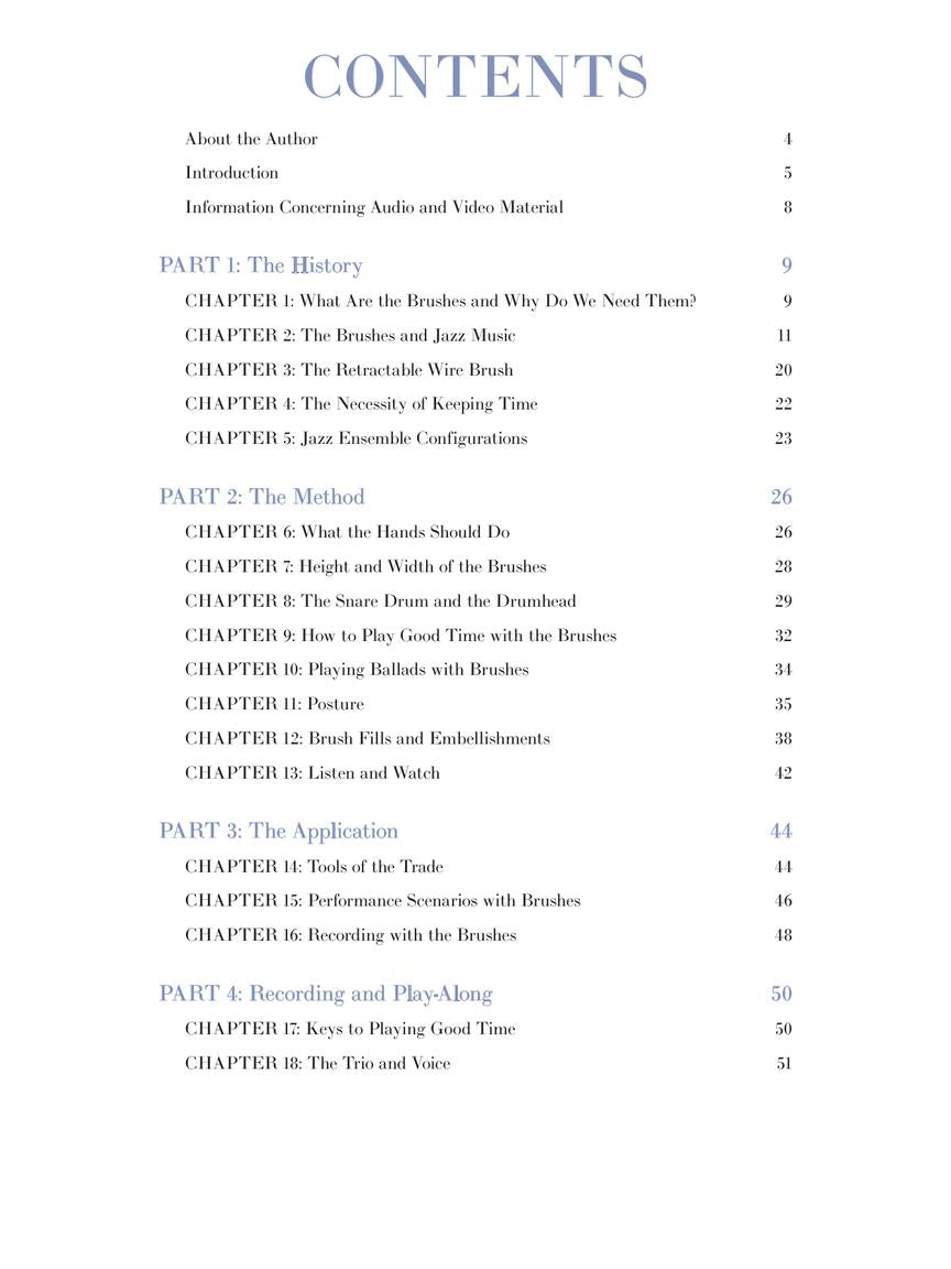 Jazz Brushes for the Modern Drummer: An Essential Guide to the Art of Keeping Time