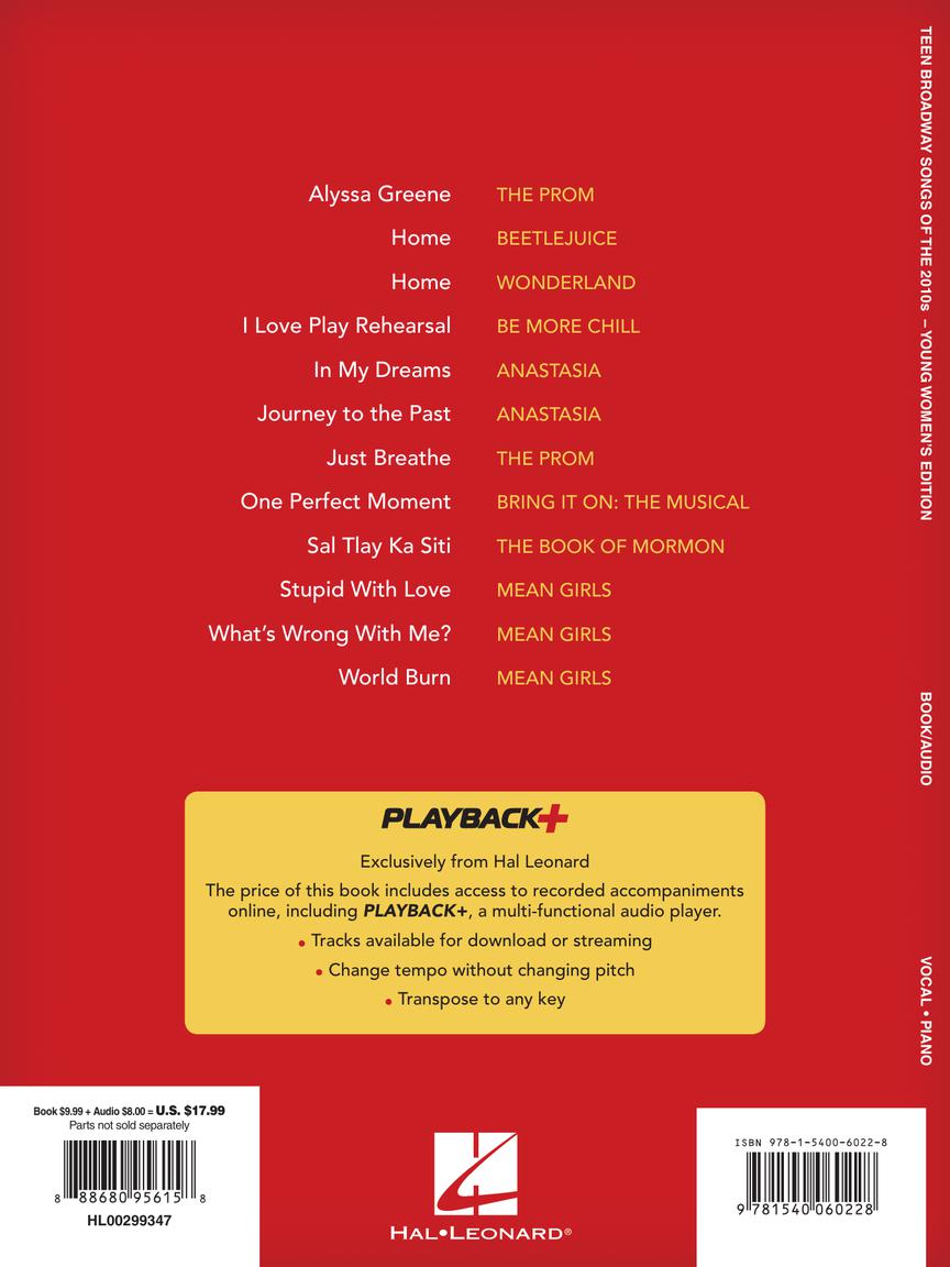 Teen Broadway Songs of the 2010s