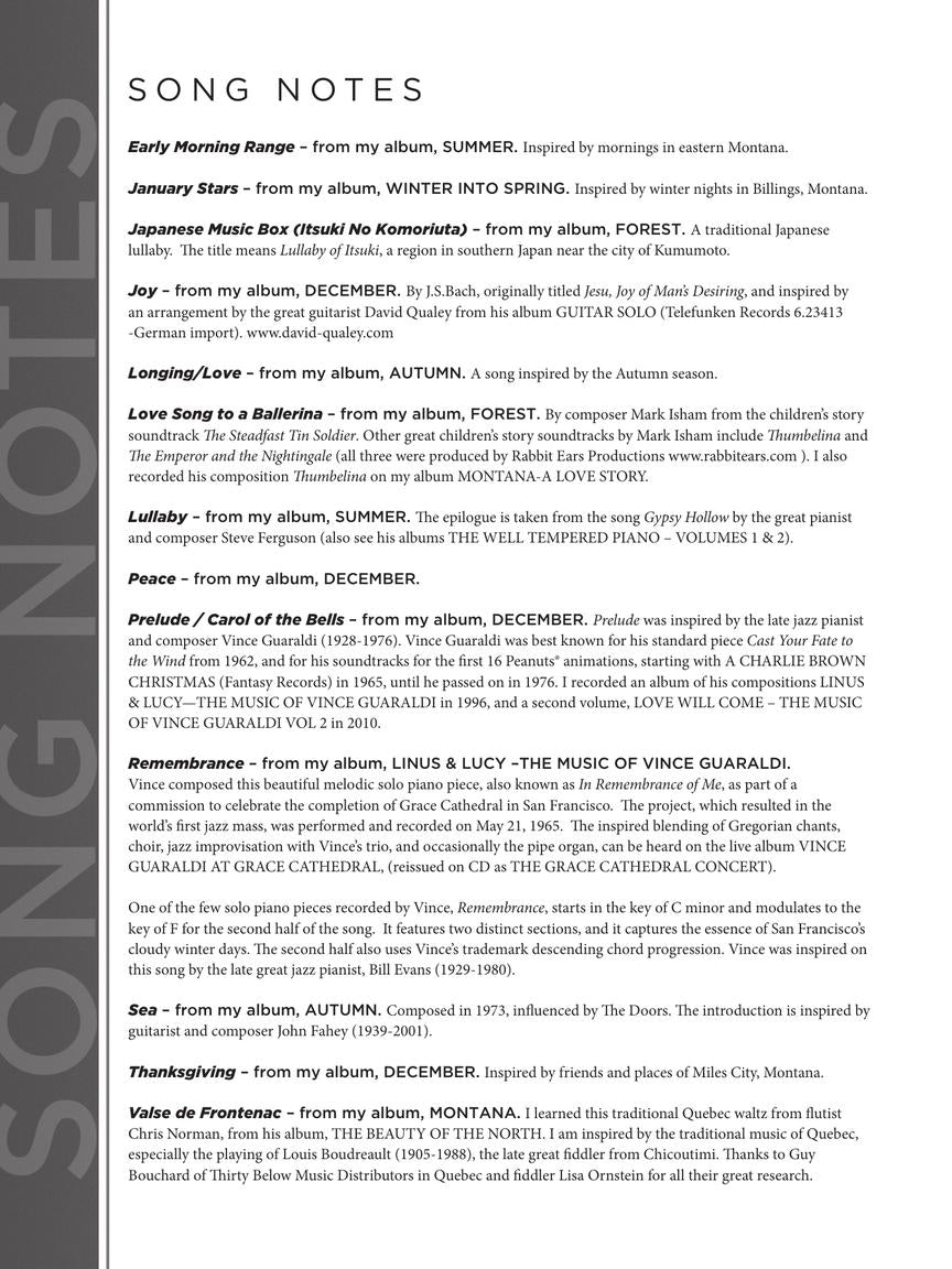 George Winston – Easy Piano Sheet Music Collection