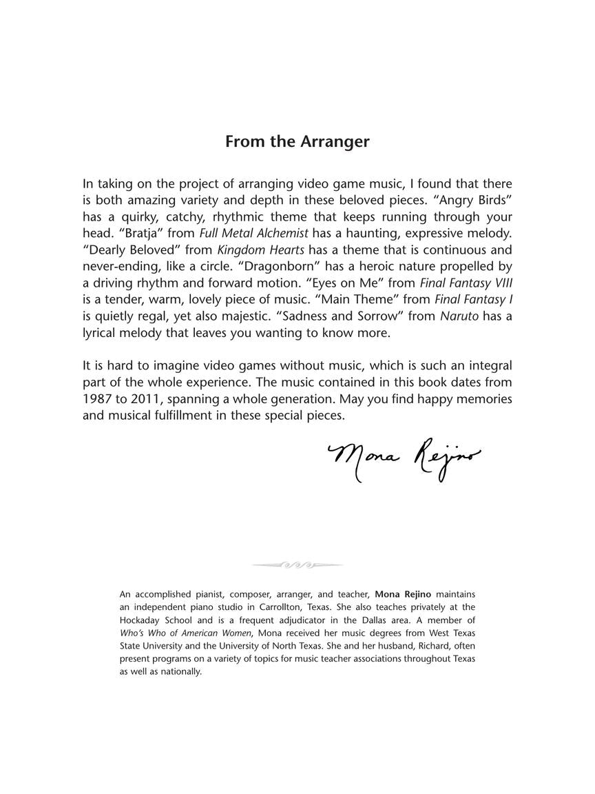 Video Game Hits For Easy Piano - Popular Songs Series