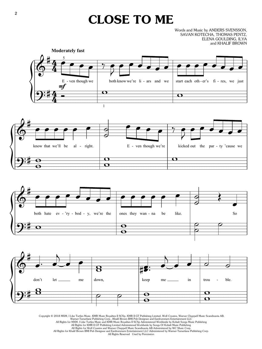 Top Hits of 2019 - Big-Note Piano