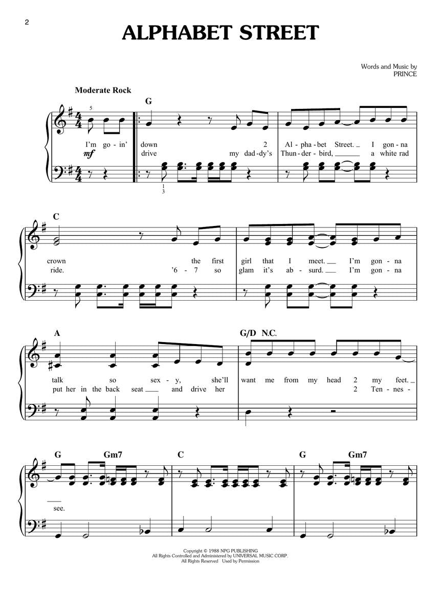 Prince - Ultimate Easy Piano Songbook