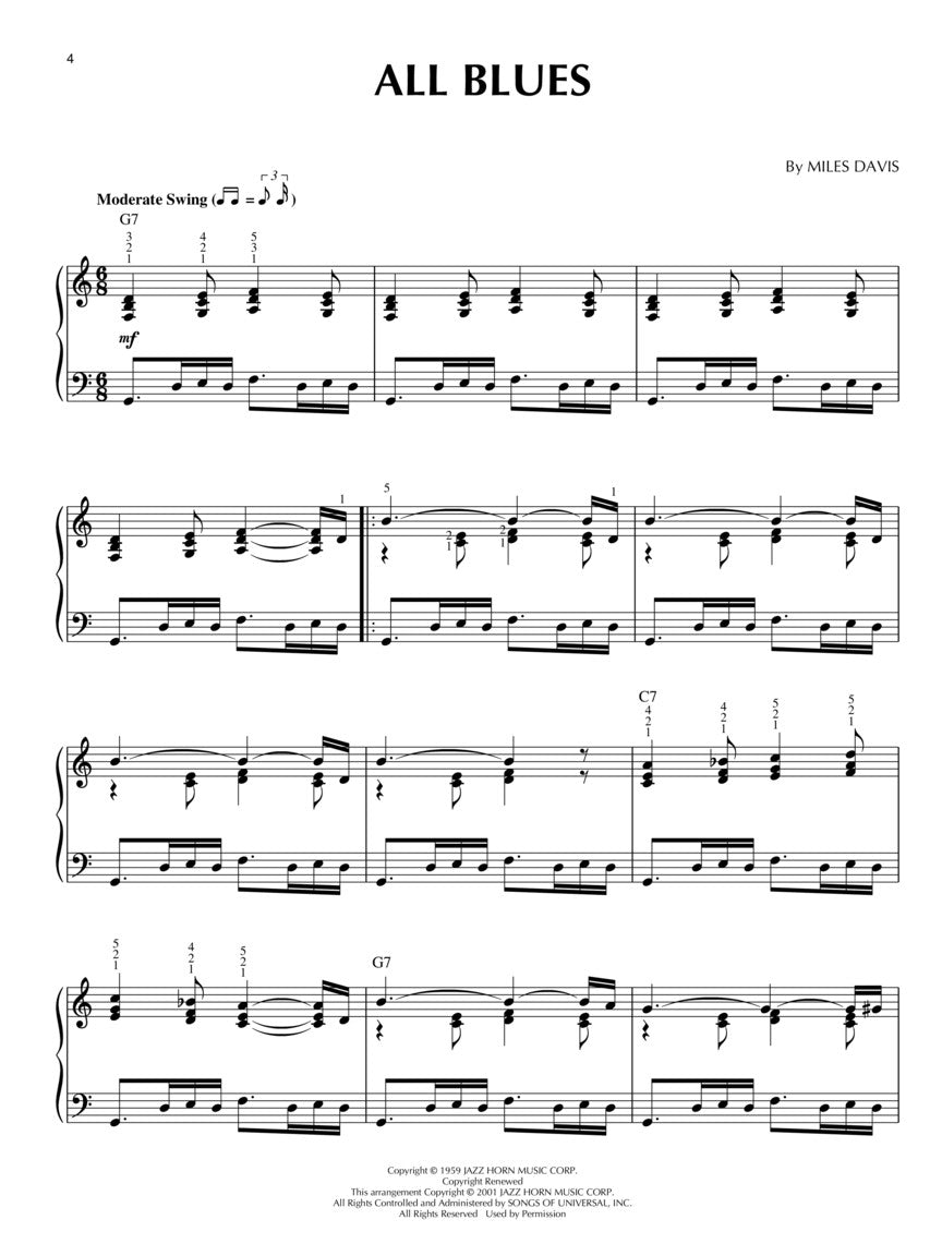 Jazz Blues - Jazz Piano Solos, Vol. 2