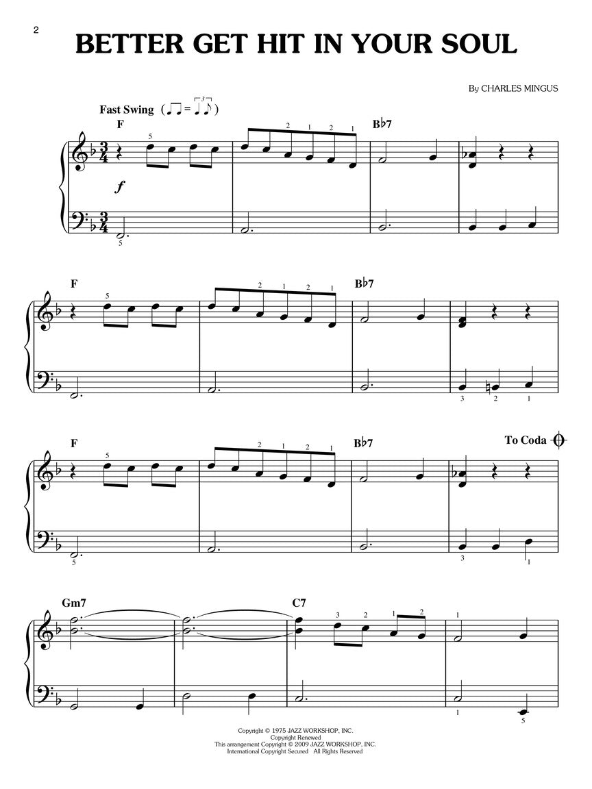 Mingus, Charles Mingus - Easy Piano Solos