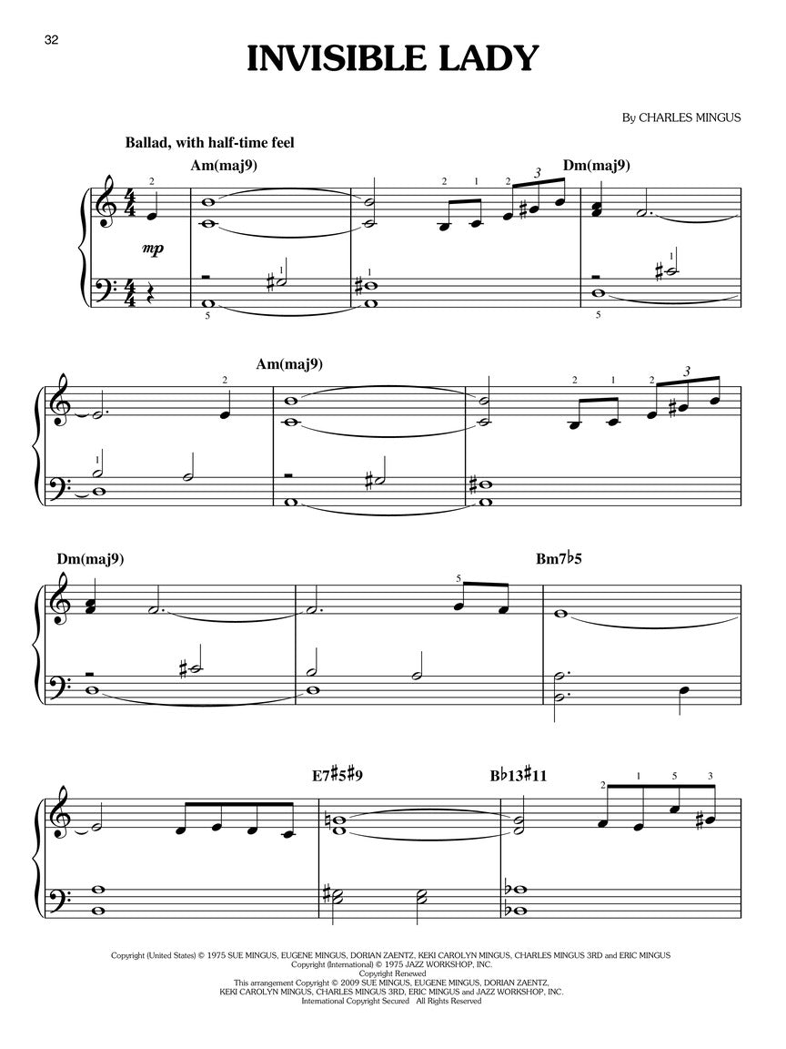 Mingus, Charles Mingus - Easy Piano Solos