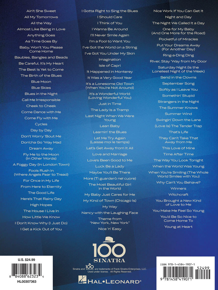 Sinatra, Frank - Centennial Songbook - P/V/G