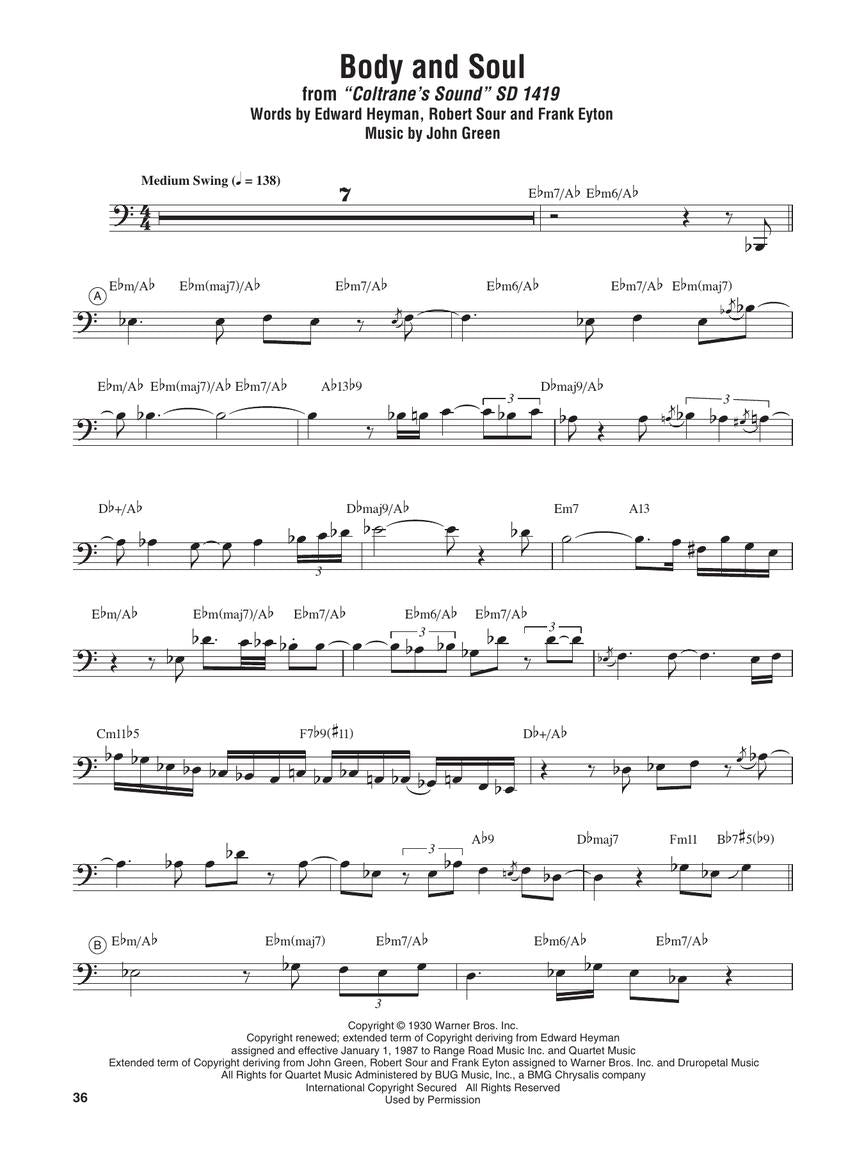 Coltrane, John - Omnibook for Bass Clef Instruments