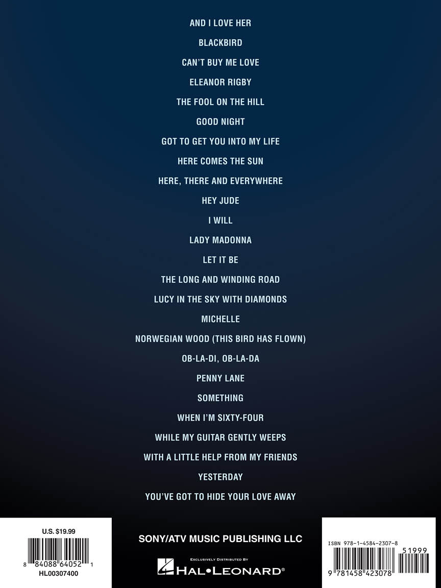 The Beatles Original Keys for Singers