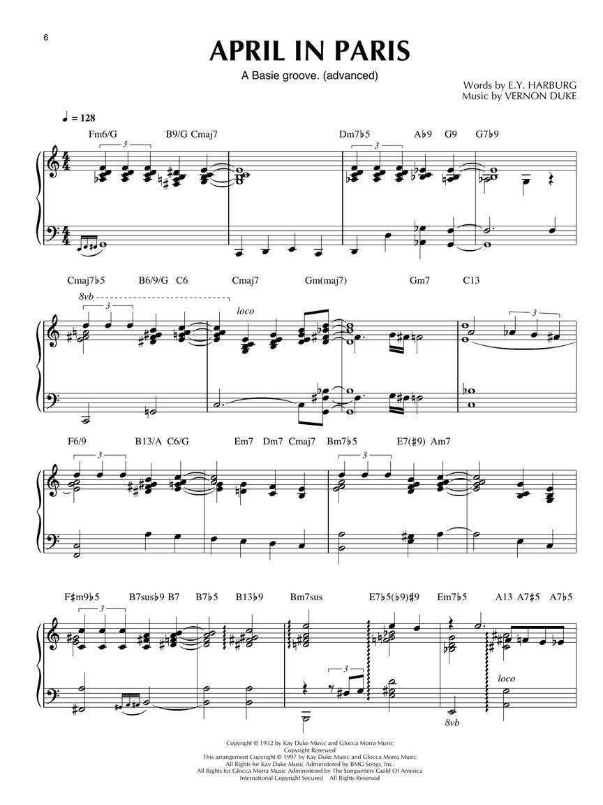 Jazz Standards for Piano