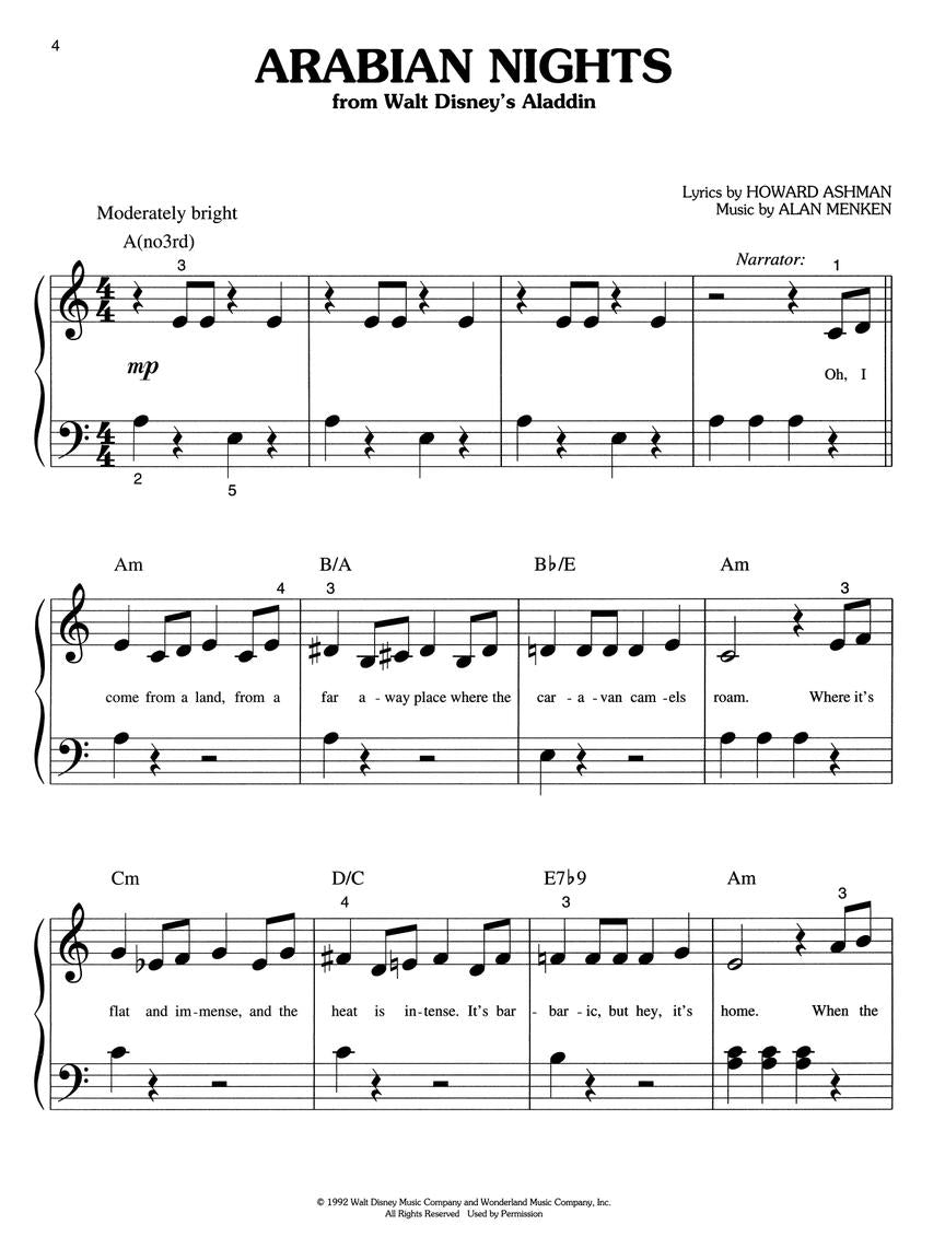 Disney Giant Movie Hits - Big-Note Piano