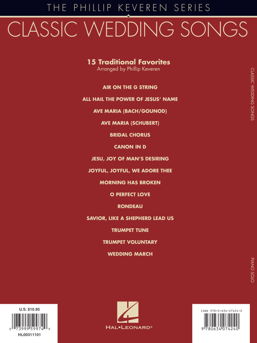 Classic Wedding Songs - Phillip Keveren Series