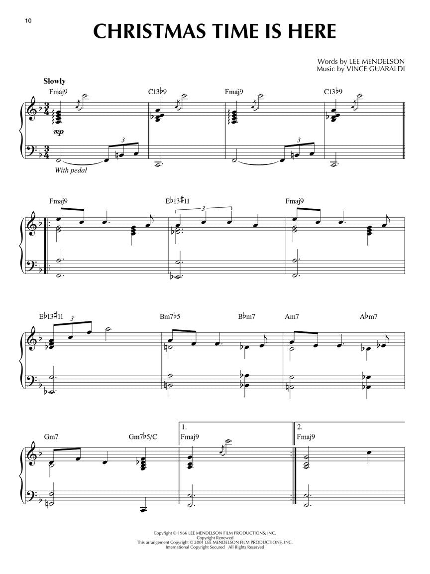 Charlie Brown Christmas - Piano Play-Along Volume 34