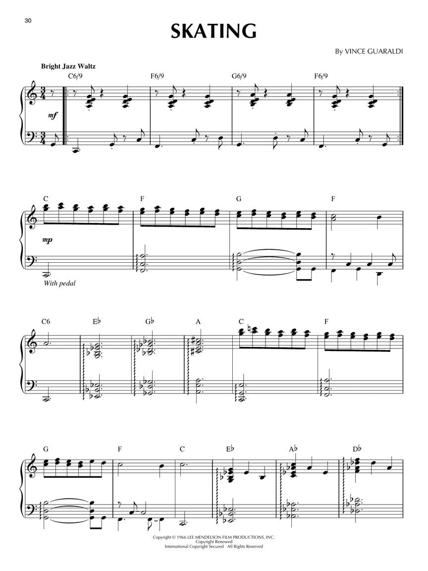 Charlie Brown Christmas - Piano Play-Along Volume 34