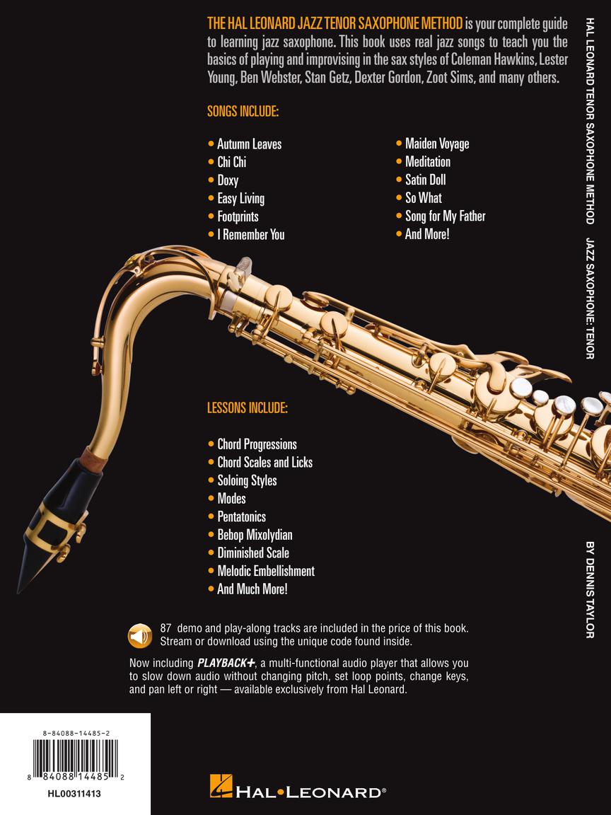 Hal Leonard Tenor Saxophone Method Jazz Saxophone: Tenor