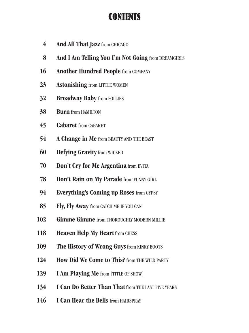 Broadway Belter's Songbook Third Edition