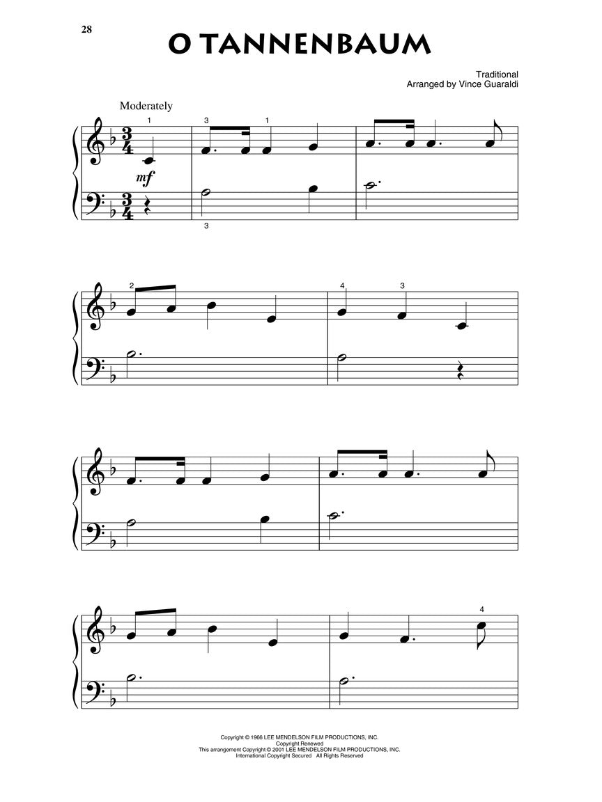 Charlie Brown Christmas, A - Beginning Piano Solos