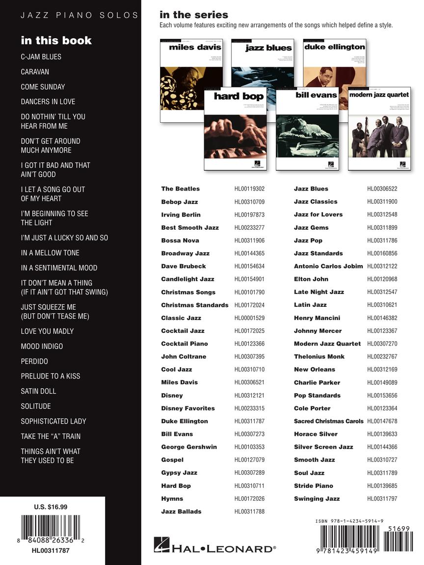 Ellington, Duke - Jazz Piano Solos, Vol. 9