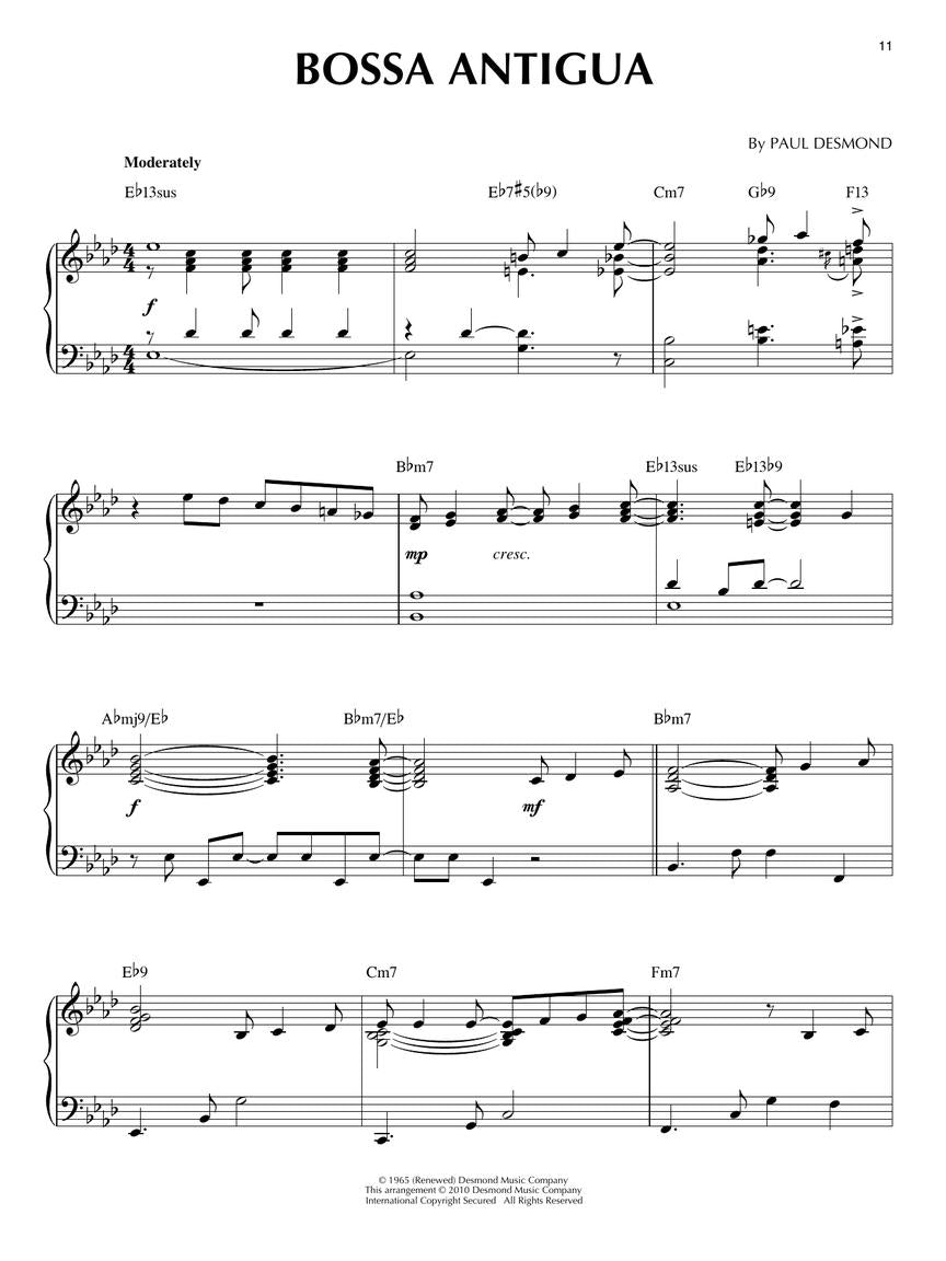 Bossa Nova - Jazz Piano Solos, Vol. 15