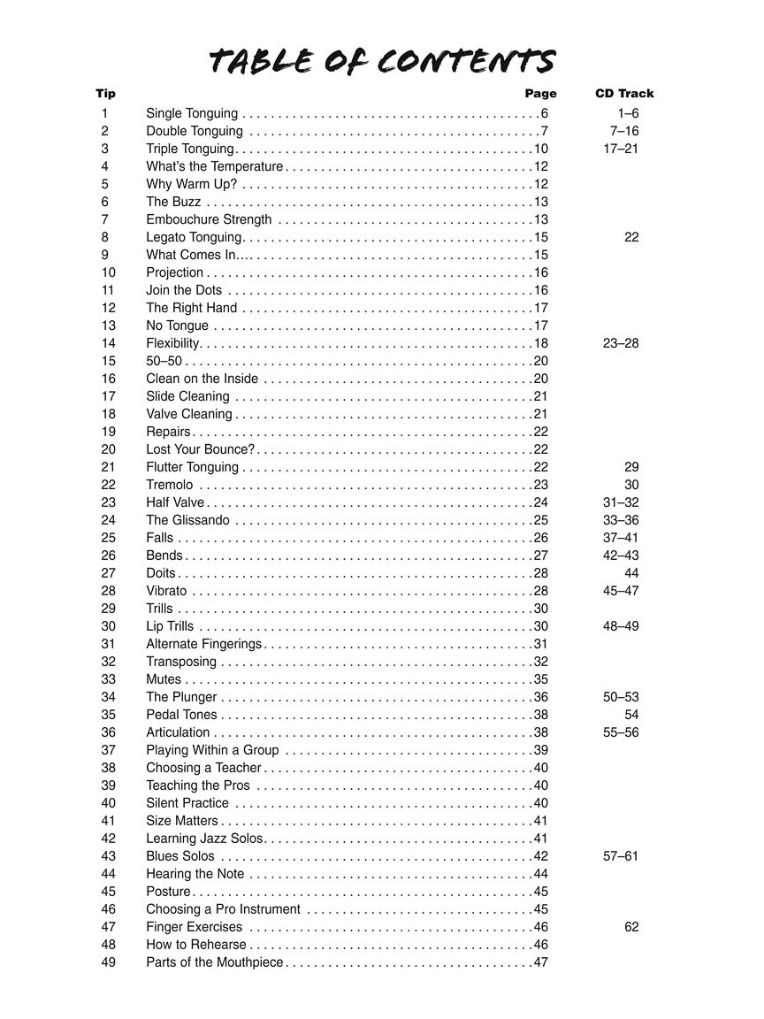 101 Trumpet Tips - Stuff All the Pros Know and Use