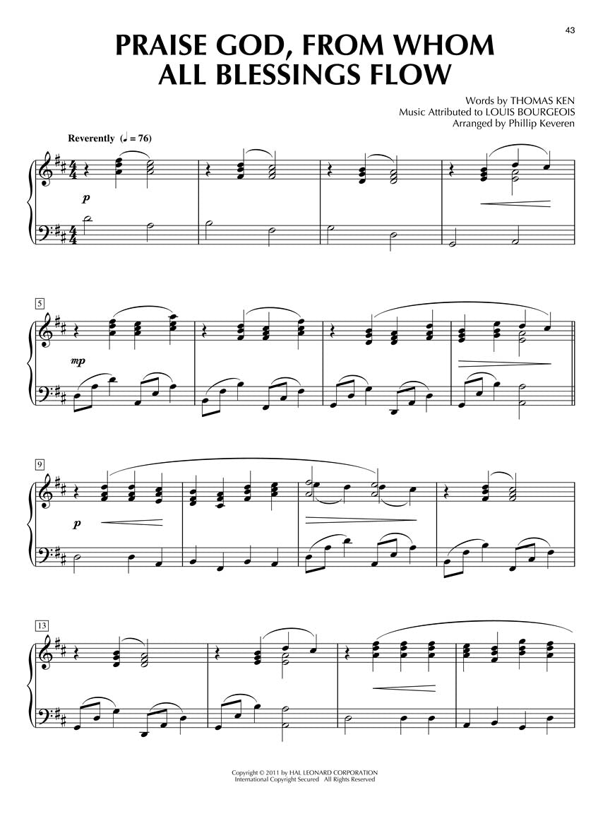 Treasured Hymns for Classical Piano