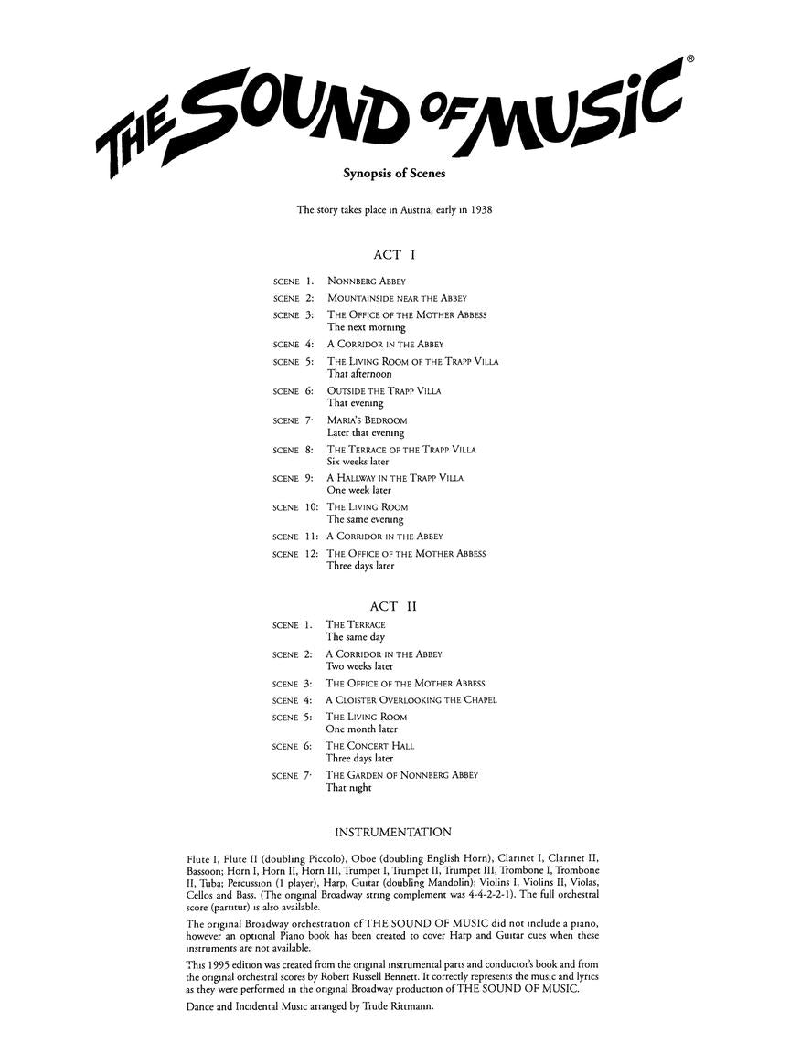 Sound of Music, The - Vocal Score