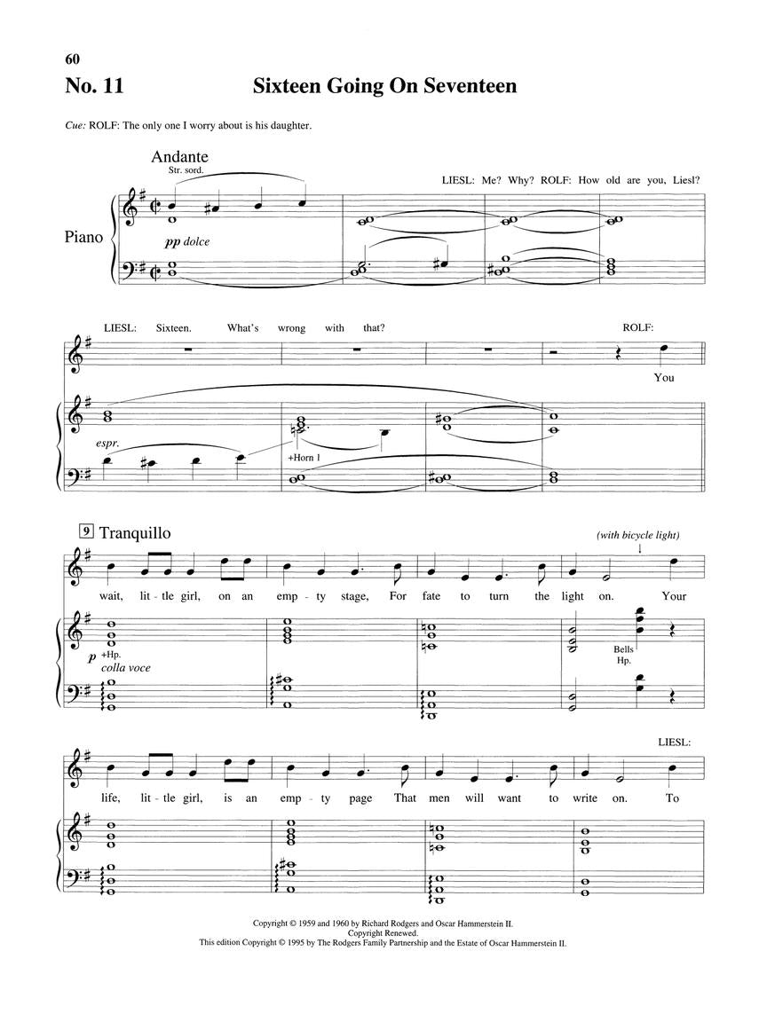 Sound of Music, The - Vocal Score