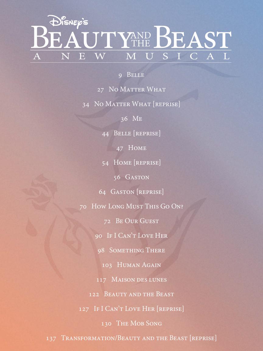 Menken: Beauty and the Beast, The Broadway Musical (Vocal Selections)