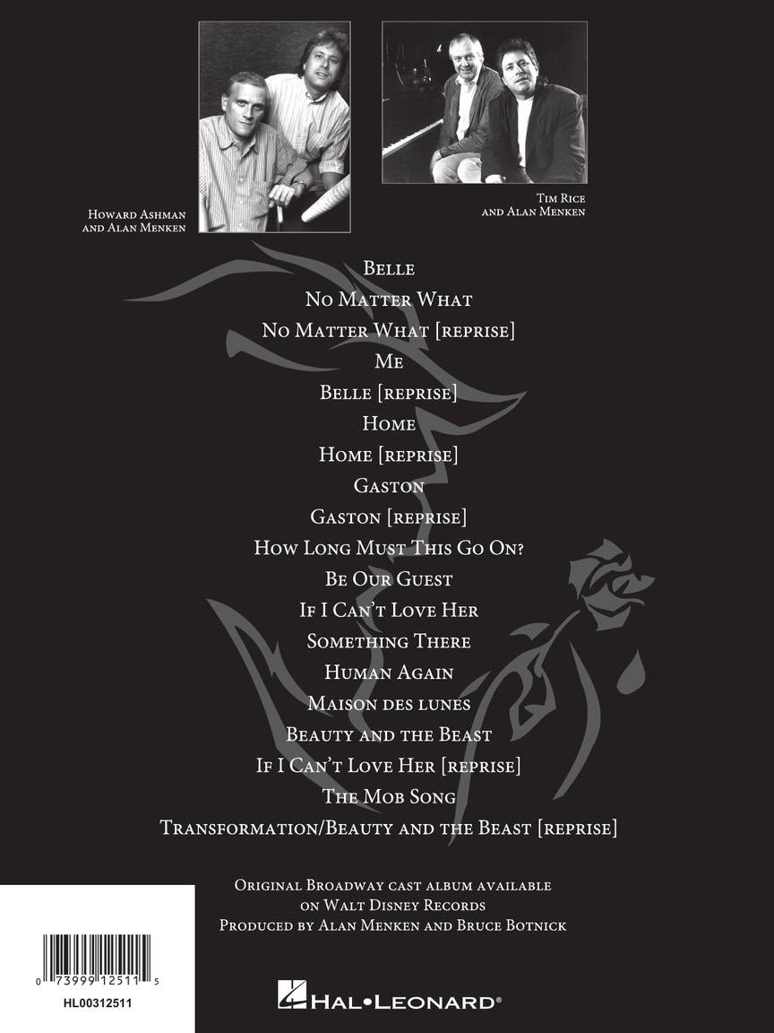 Menken: Beauty and the Beast, The Broadway Musical (Vocal Selections)