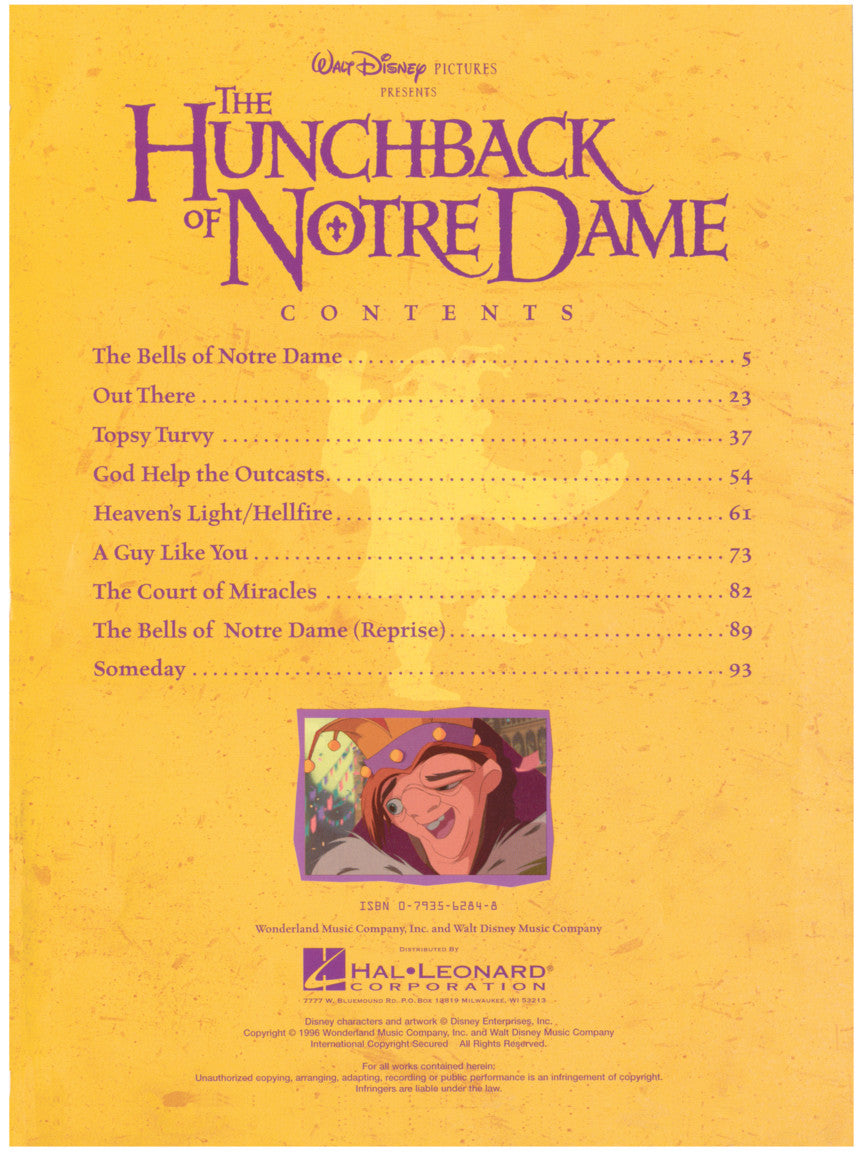 Menken/Schwartz: The Hunchback of Notre Dame (Vocal Collection)