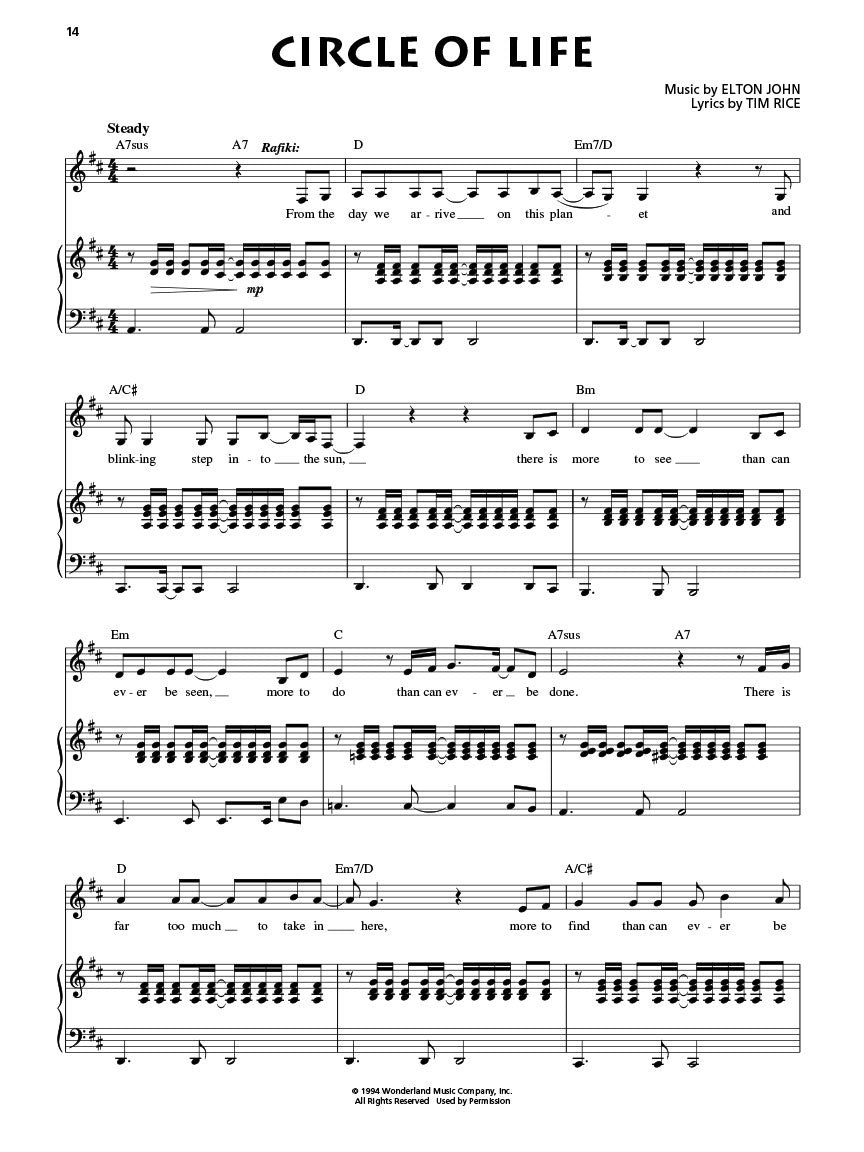 Lion King, The - Broadway Selections