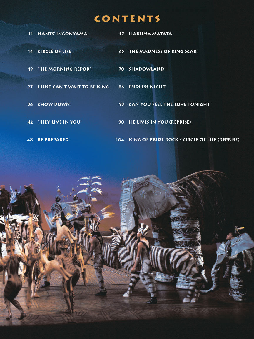 Lion King, The - Broadway Selections