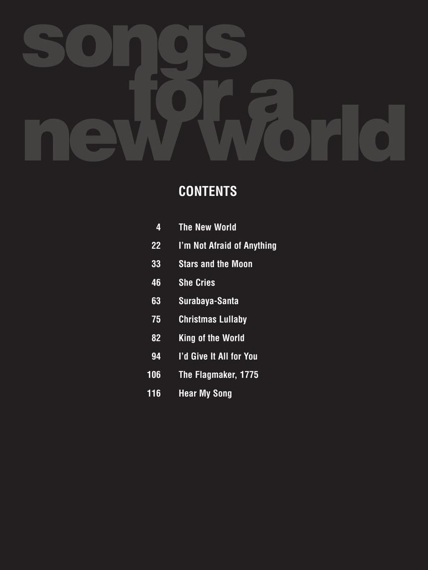 Brown Songs for a New World Vocal Selections