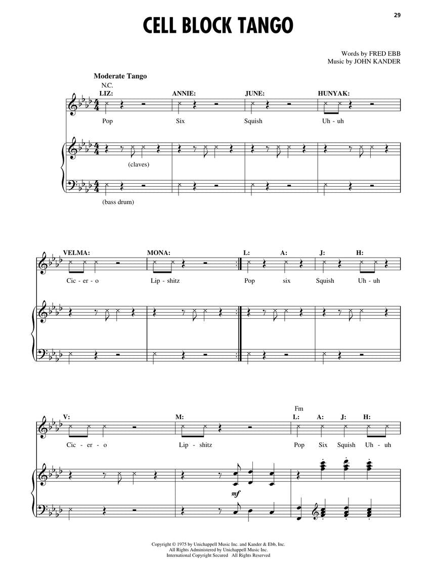 Chicago - Movie Vocal Selections