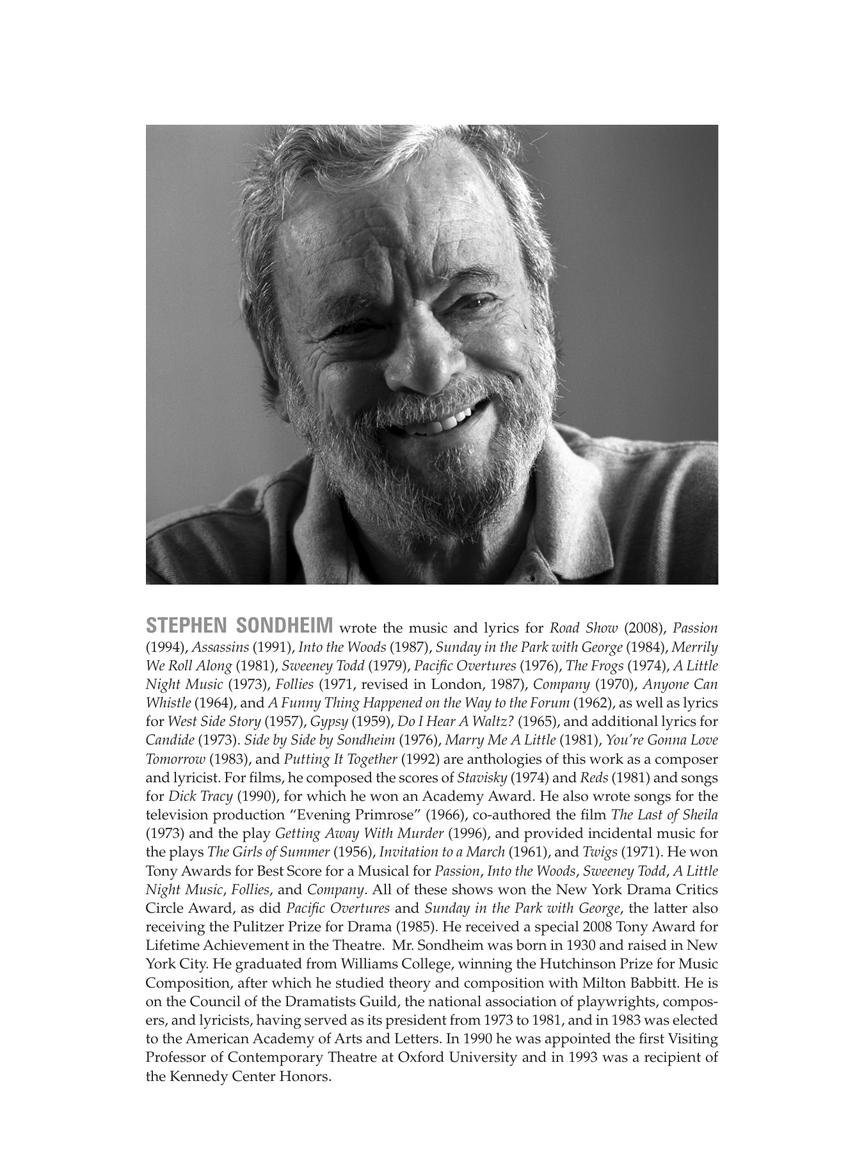 Sondheim Passion - Vocal Score Revised Edition