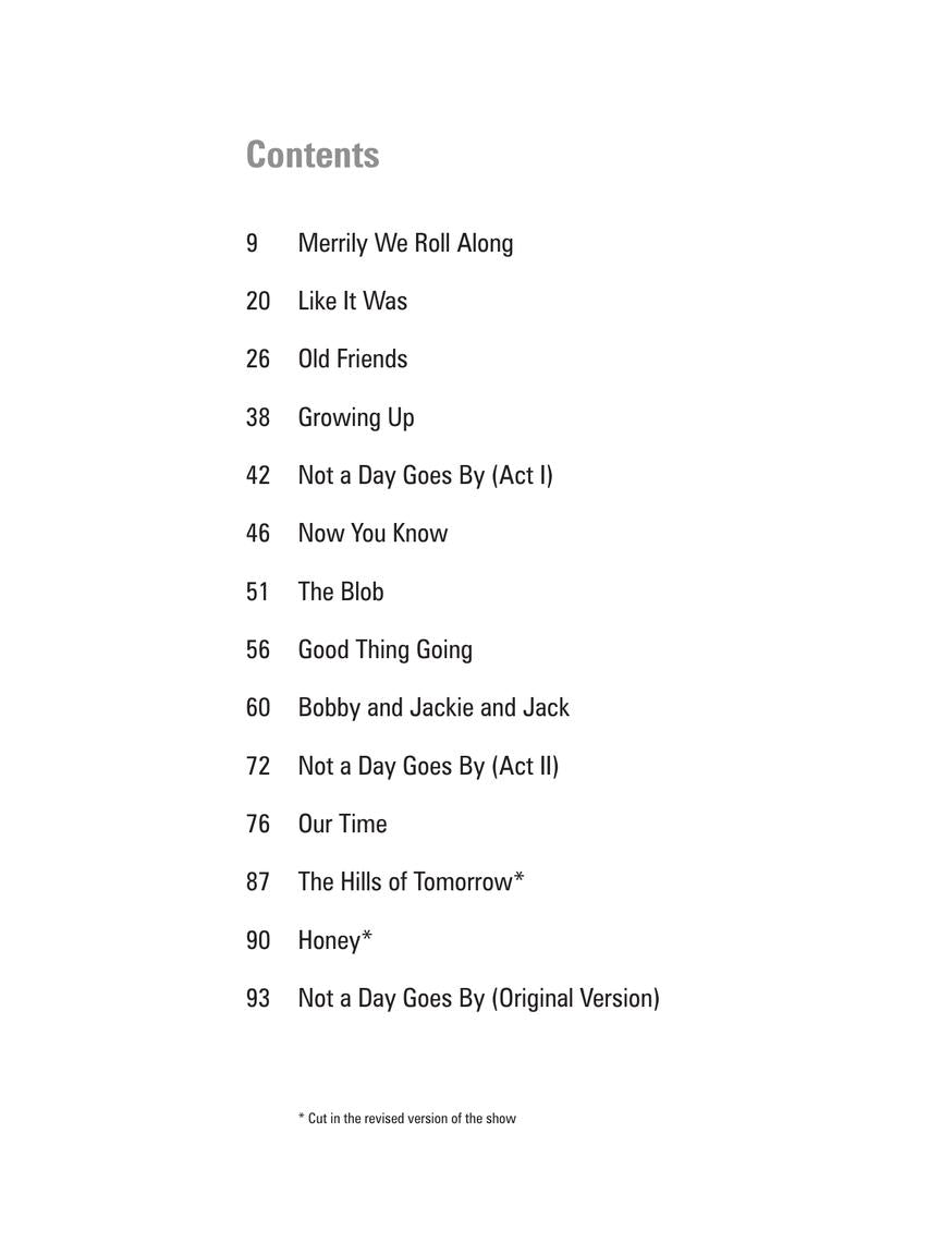 Merrily We Roll Along Vocal Selections