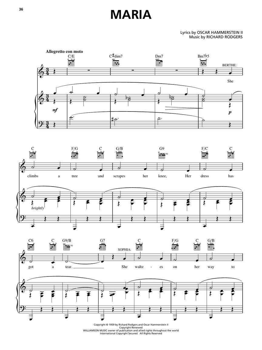 Sound of Music, The - Vocal Selections with Online Audio